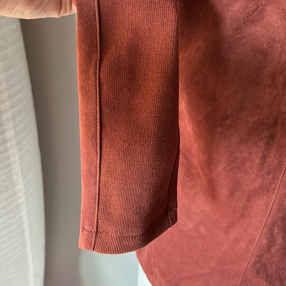 BB DAKOTA Wade Faux Suede Drape Cherrywood Jacket - Picture 6 of 8